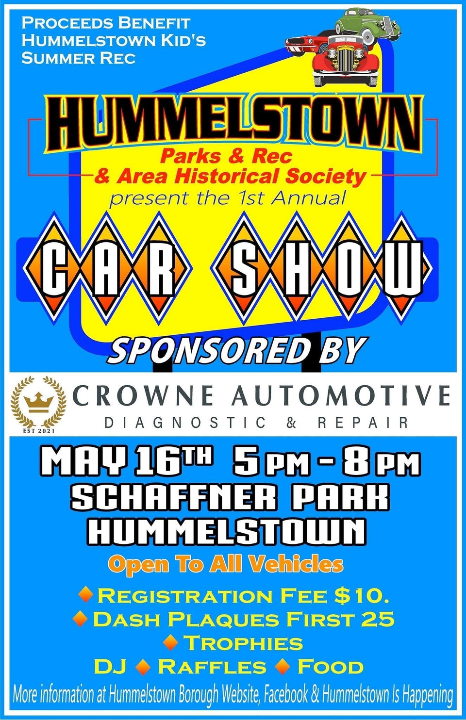 Hummelstown's 1st Annual Car Show 2025