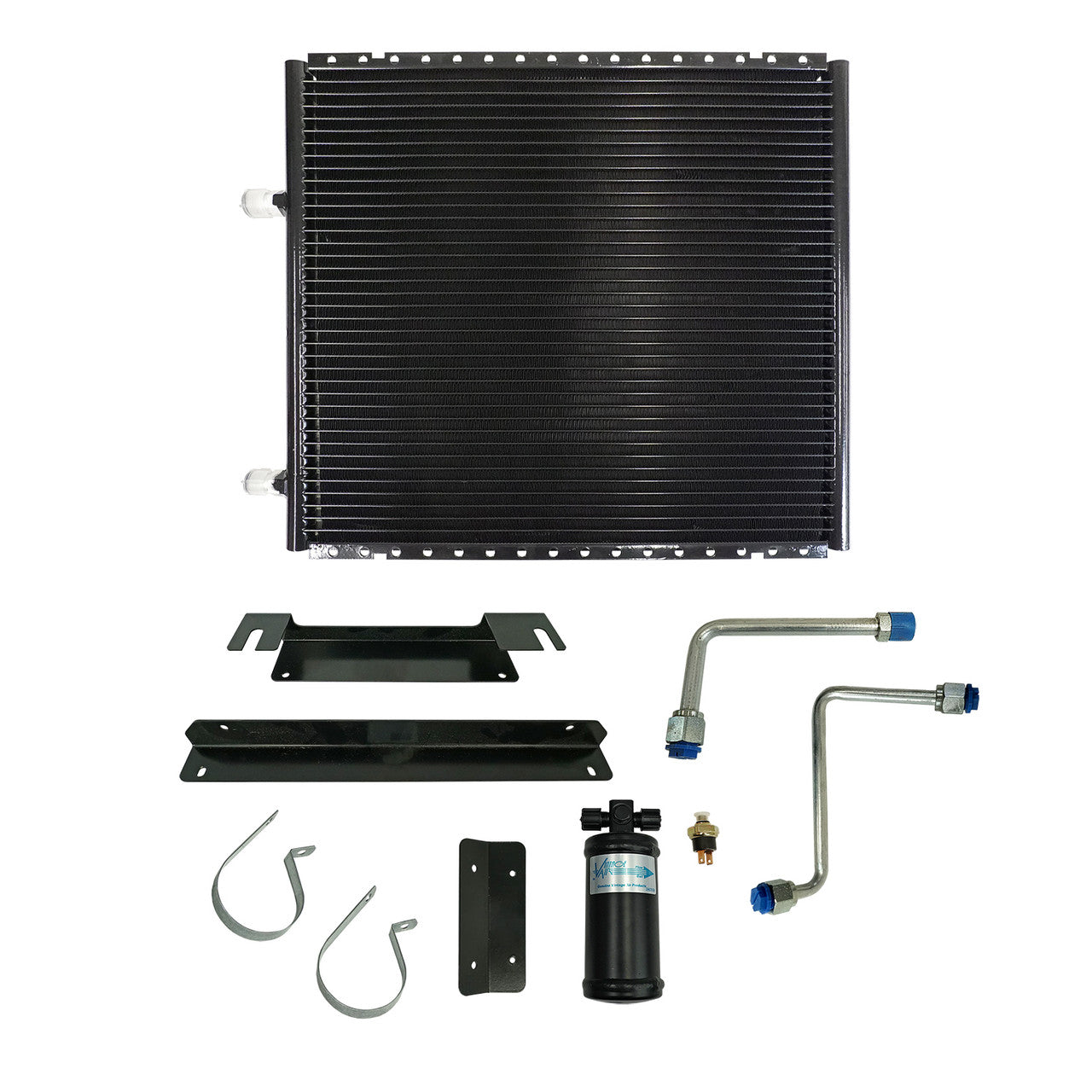 1966-77 Bronco with 6-Cylinder Core Support SureFit® Condenser Kit with Drier