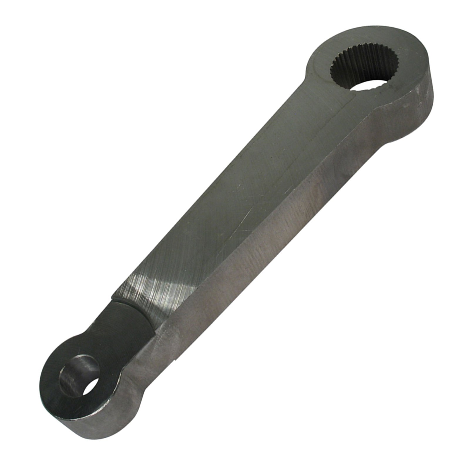 Borgeson - Pitman Arm - P/N: 806018 - Bendable steel pitman arm, flat, 7 in. between centers. Fits Saginaw 700 power steering boxes.