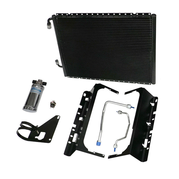 1955-57 Chevrolet Full-Size SureFit® Condenser Kit with Chrome Drier, 6-Cylinder Position