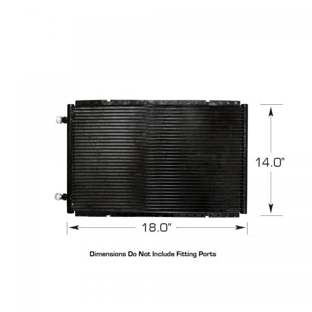 Horizontal SuperFlow® Condenser with Brackets, 14 IN. Tall x 18 IN. Wide x .83 IN. Thick