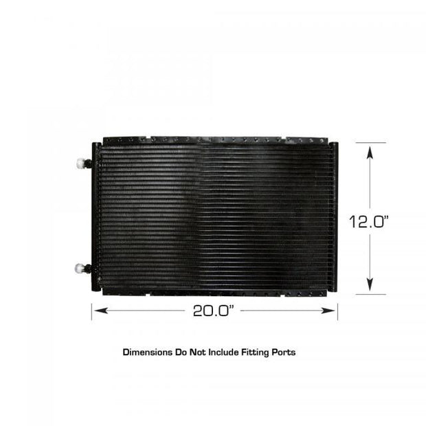 Horizontal SuperFlow® Condenser with Brackets, 12 IN. Tall x 20 IN. Wide x .83 IN. Thick