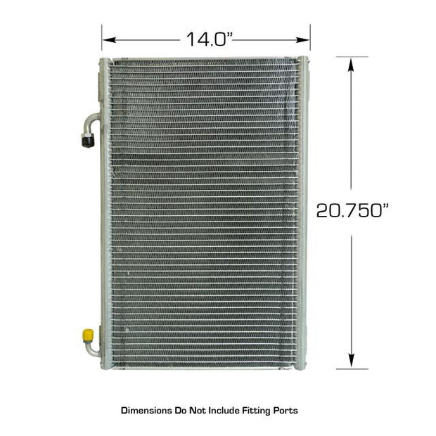 32 Ford Vertical SuperFlow® Unpainted Condenser with Brackets