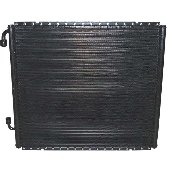 Universal Vertical SuperFlow® Painted Condenser with Brackets, NO 8 Fitting at top, NO 6 Fitting at bottom