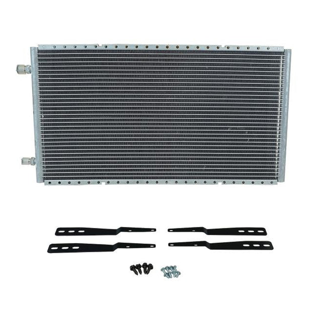 Horizontal SuperFlow® Unpainted Condenser with Brackets, 14 IN. Tall x 25.5 IN. Wide x .83 IN. Thick
