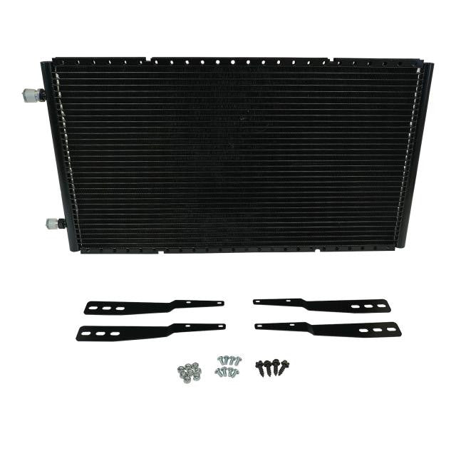 Horizontal SuperFlow® Black Painted Condenser with Brackets, 14 IN. Tall x 25.5 IN. Wide x .83 IN. Thick