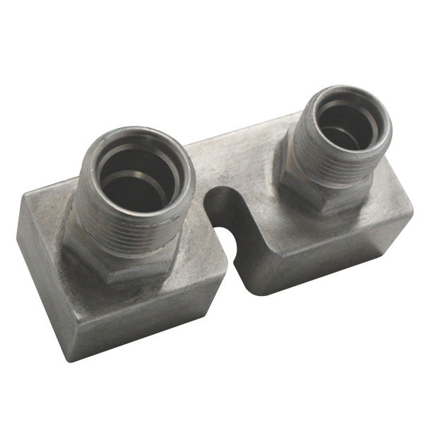 OEM Ford Compressor Block, Fitting Straight  #8 - #10