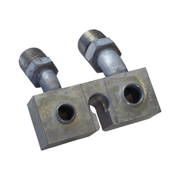 OEM Ford Compressor Block  Fitting 45 Degree #8 - #10