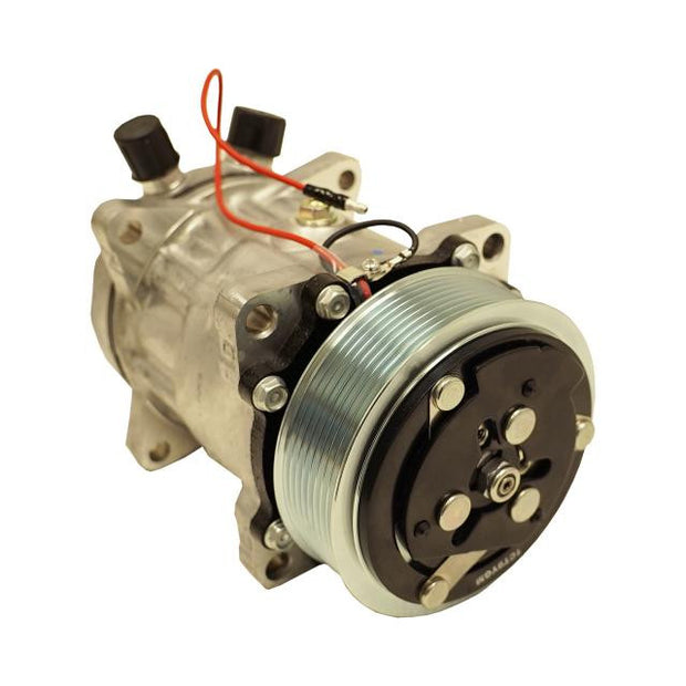 709 Compressor with 8-Groove Serpentine Pulley and Standard Finish