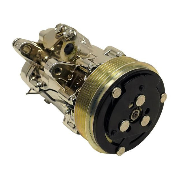 7B10 Front Runner­® Compressor with 6-Groove Serpentine Pulley and Chrome Finish