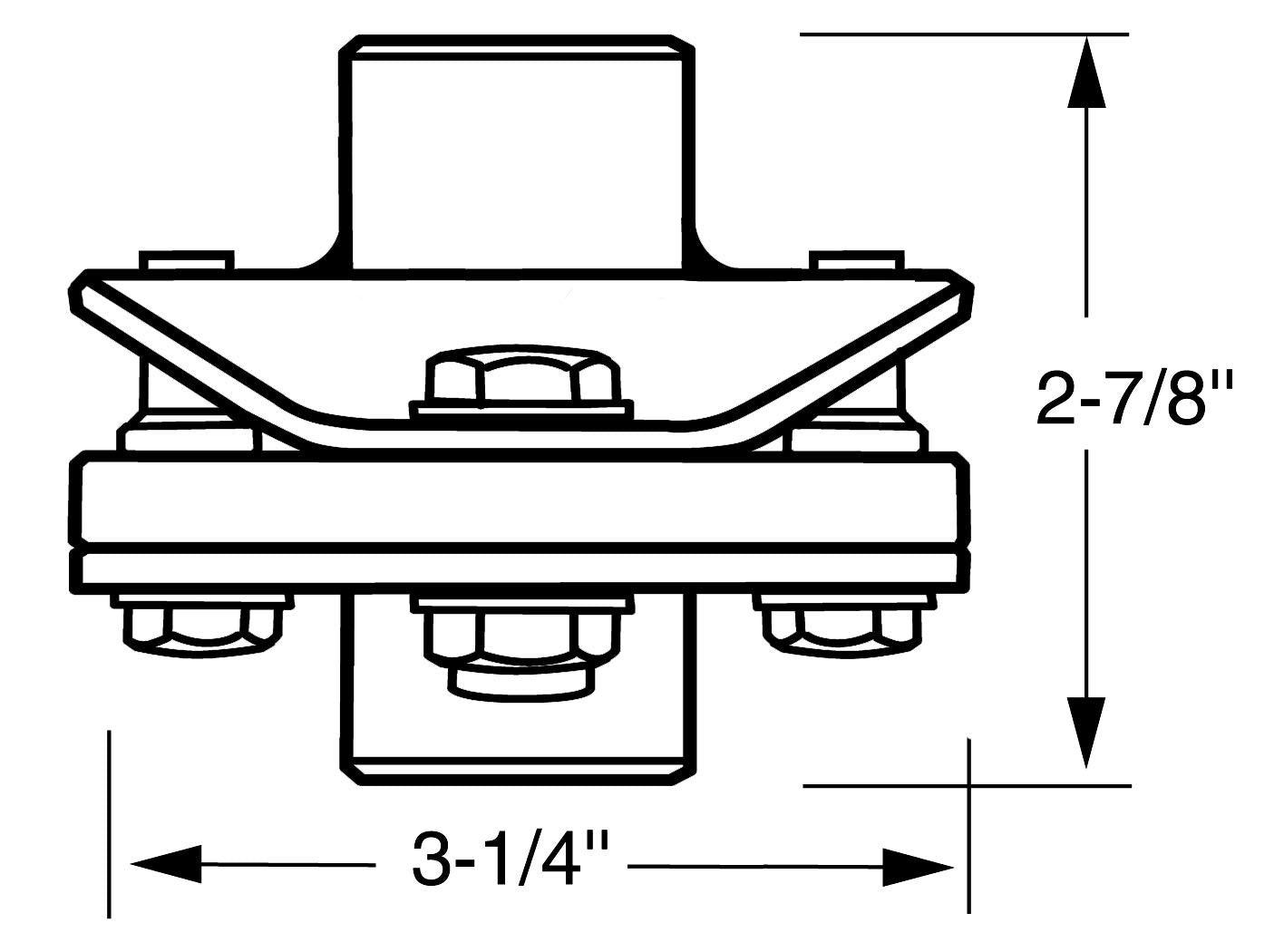 Borgeson - OEM Style Rag Joint - P/N: 054943 - OEM Rag joint style flexible steering coupler. Fits 3/4 in. Double-D X 1 in.-48 Spline.