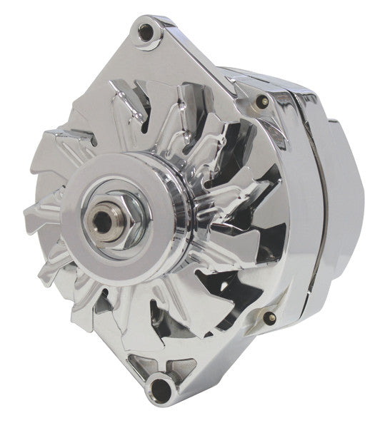 100 Amp Single-Wire Alternator Ford Chrome Finish