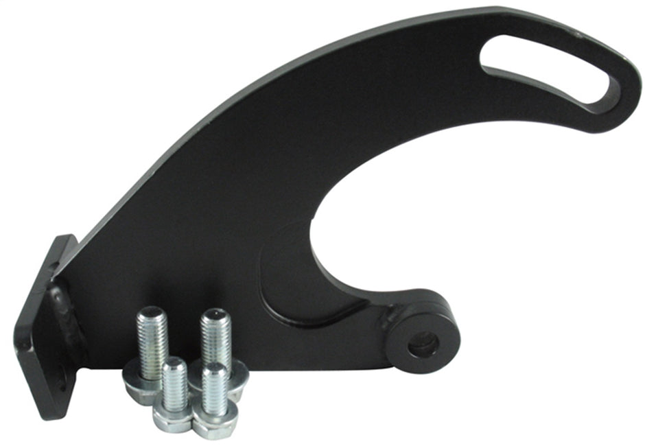 Borgeson - Pump Bracket - P/N: 802410 - Power steering pump bracket for attaching a Saginaw style P/S pump to Ford 200/250. Painted black, with hardware.