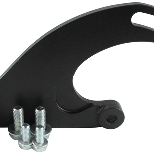 Borgeson - Pump Bracket - P/N: 802410 - Power steering pump bracket for attaching a Saginaw style P/S pump to Ford 200/250. Painted black, with hardware.