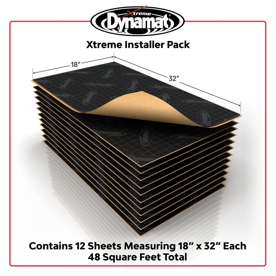 Dynamat Xtreme Sound Deadening Car Insulation Installer Pack