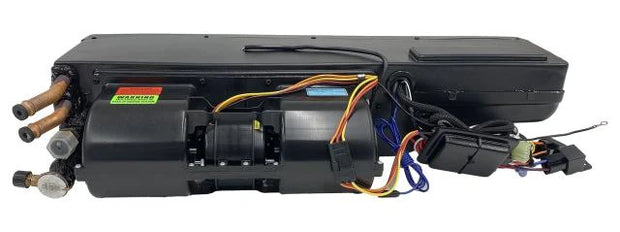 Slimline Heat/Cool Under Dash Evaporator with Black Louvers