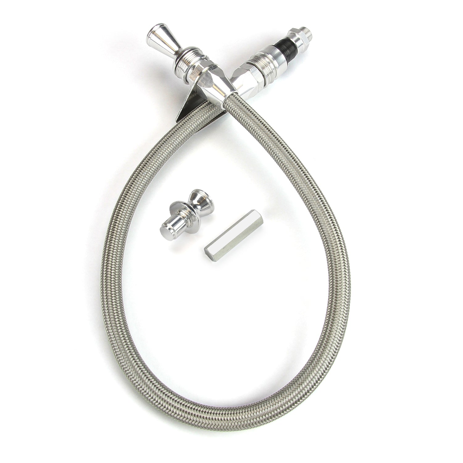 ANCHOR-TIGHT LOCKING FIREWALL MOUNT TRANS DIPSTICK FOR TH-350/400