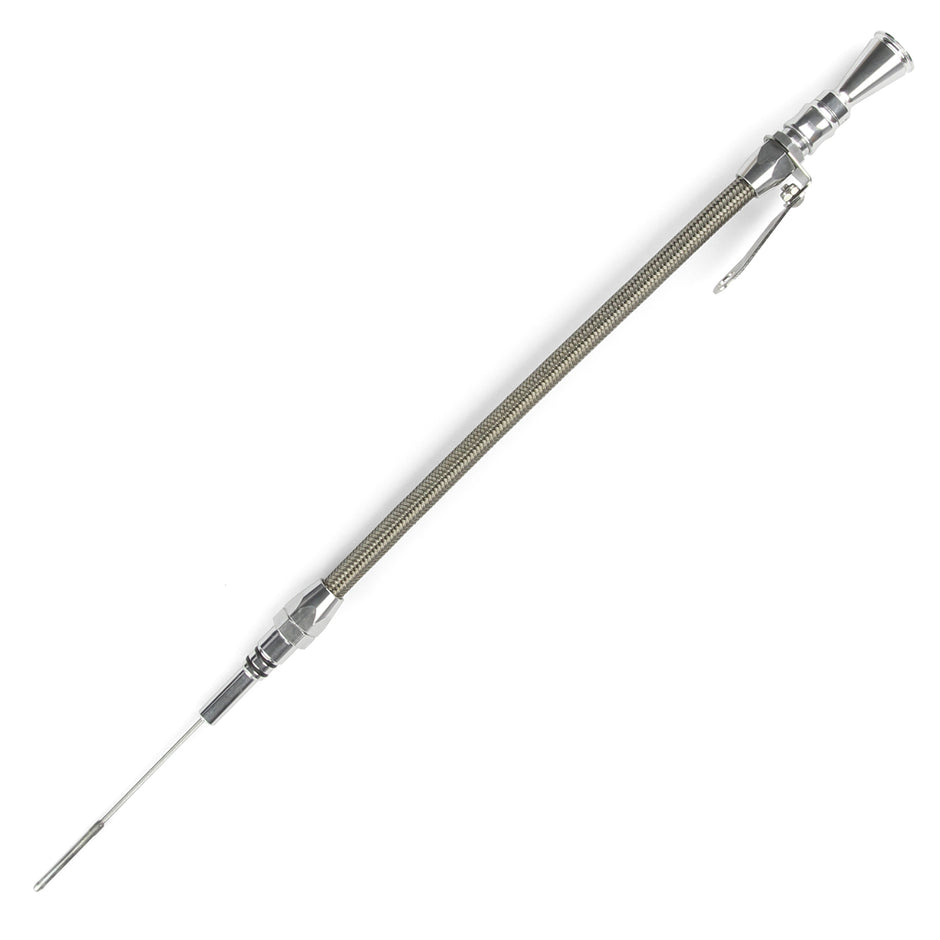 ANCHOR-TIGHT LOCKING STAINLESS ENGINE DIPSTICK CHEVY 502 BIG BLOCK PUSH INTO PAN
