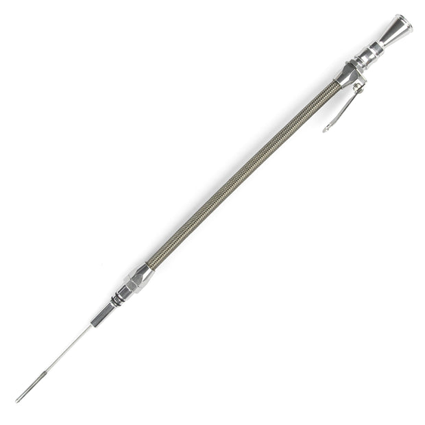 ANCHOR-TIGHT LOCKING STAINLESS ENGINE DIPSTICK CHEVY 502 BIG BLOCK PUSH INTO PAN