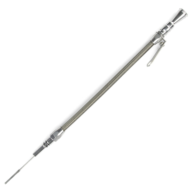 ANCHOR-TIGHT LOCKING STAINLESS ENGINE DIPSTICK 1962-67 CHEVY II V-8 283/327 PUSH INTO PASSENGER'S SIDE/FRONT SUMP