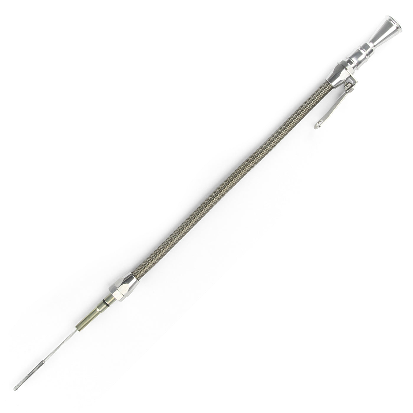ANCHOR-TIGHT LOCKING STAINLESS ENGINE DIPSTICK 1997 & LATER GM LS1 CAR PUSH INTO BLOCK PASSENGER'S SIDE