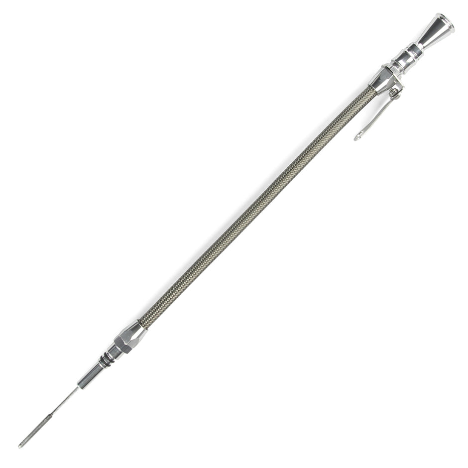 ANCHOR-TIGHT LOCKING STAINLESS ENGINE DIPSTICK FORD 302 (CRATE ONLY) PUSH INTO PAN