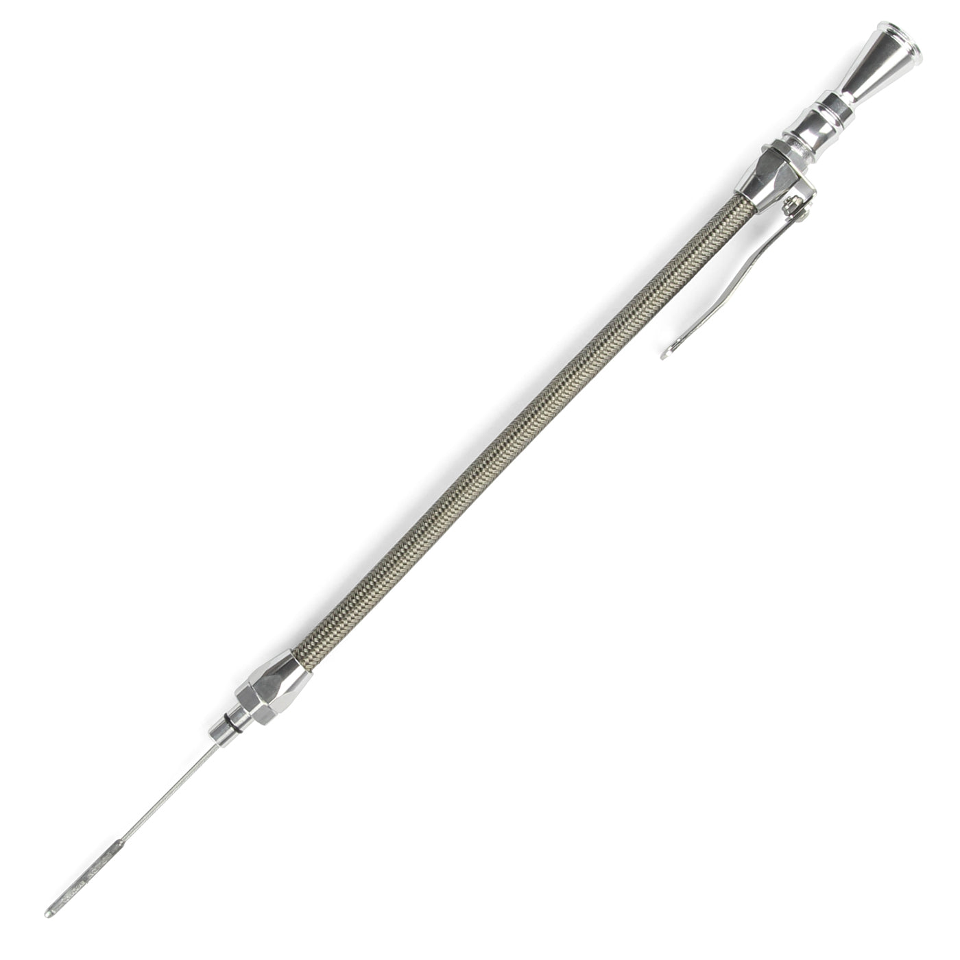 ANCHOR-TIGHT LOCKING STAINLESS ENGINE DIPSTICK 5.7L/6.1L HEMI PUSH INTO BLOCK PASSENGER'S SIDE/REAR SUMP TRUCK PAN