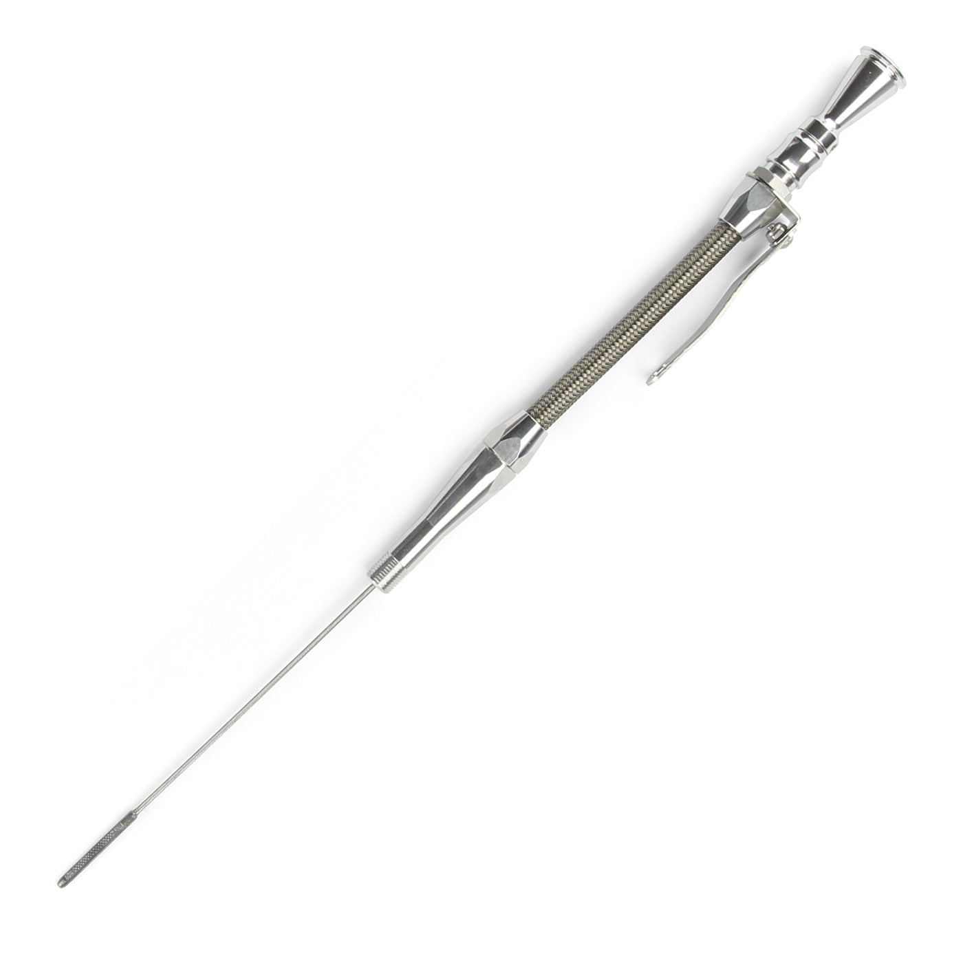 ANCHOR-TIGHT LOCKING STAINLESS ENGINE DIPSTICK 1937-53 FORD FLATHEAD V8 SCREW INTO PAN 1/2