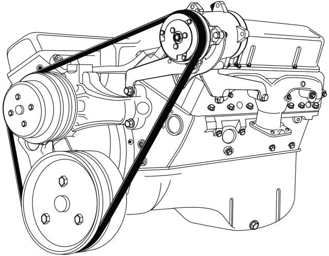 Steel-eez® Side-Mount Bracket Long Pump Compressor Only (driver side)
