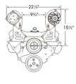 Big Block Chevy Short Pump Alternator Bracket Kit