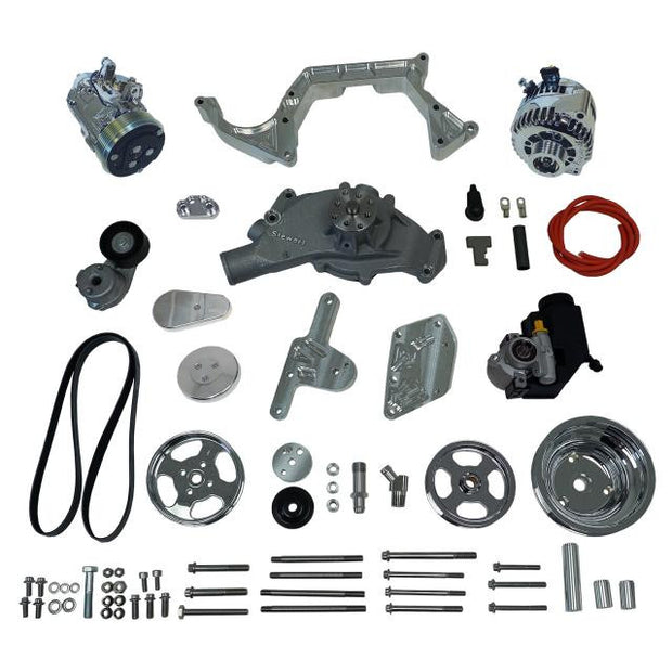 Front Runner® Drive System, Big Block Chevrolet, Bright/Chrome, with Power Steering