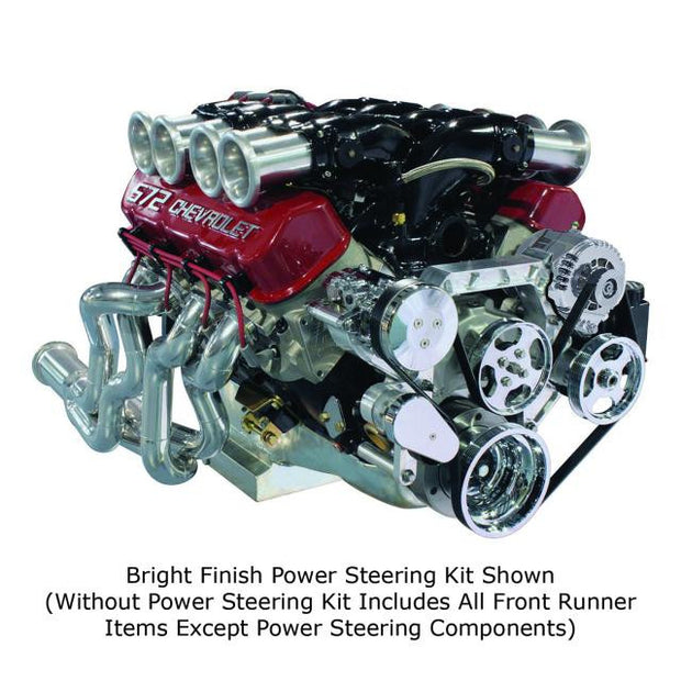 Front Runner® Drive System, Big Block Chevrolet, Bright/Chrome, without Power Steering