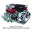 Front Runner® Drive System, Big Block Chevrolet, Black/Chrome, Power Steering without Pump