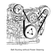Front Runner® Drive System, GM LS, Bright/Chrome, without Power Steering