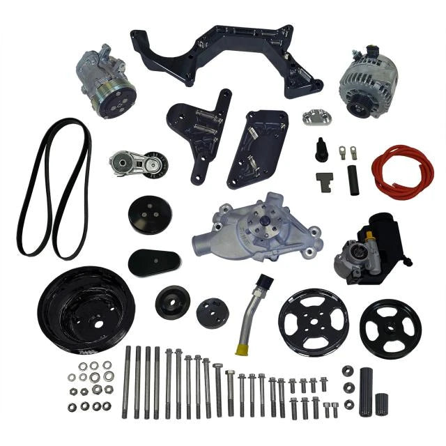Front Runner® Drive System, Small Block Chevrolet, Black, with Power Steering
