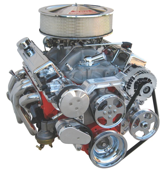 Front Runner® Drive System,  Small Block Chevrolet, Bright, with Power Steering