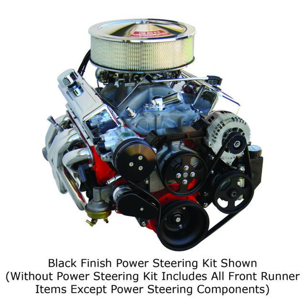 Front Runner® Drive System, Small Block Chevrolet, Black/Chrome, without Power Steering