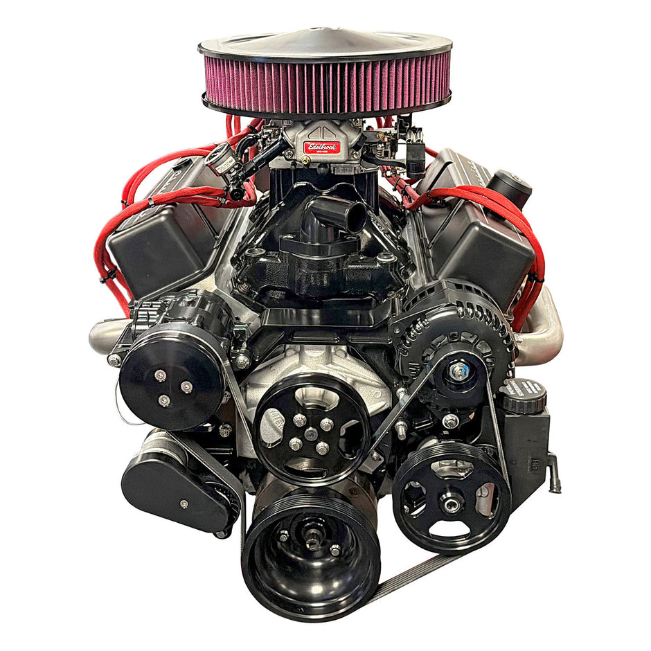 Front Runner® Drive System, Small Block Chevrolet, Black, with Power Steering, with Black Compressor and Alternator