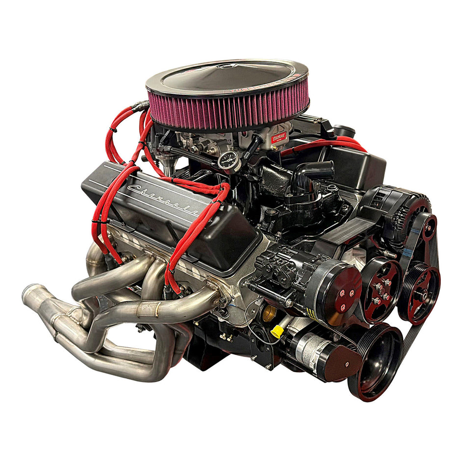 Front Runner® Drive System, Small Block Chevrolet, Black, with Power Steering, with Black Compressor and Alternator