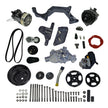 Front Runner® Drive System, Small Block Chevrolet, Black, with Power Steering, with Black Compressor and Alternator