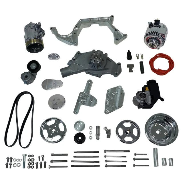 Front Runner® Drive System, Big Block Chevrolet, Bright, with Power Steering