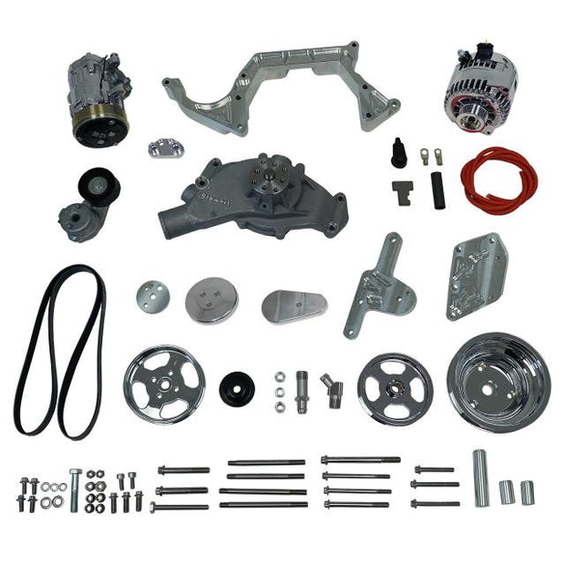Front Runner® Drive System, Big Block Chevrolet, Bright, Power Steering without Pump