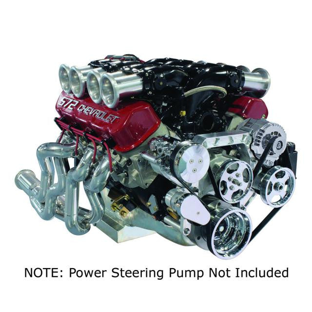 Front Runner® Drive System, Big Block Chevrolet, Bright, Power Steering without Pump