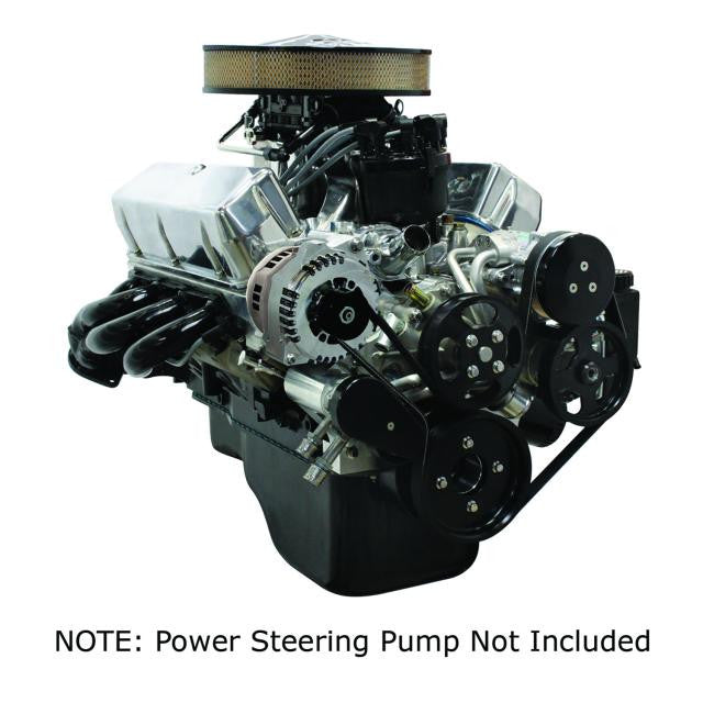 Front Runner® Drive System, Small Block Ford, Black, Power Steering without Pump