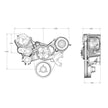 Front Runner® Drive System, GM LS7, Dry-Sump, Polished/Chrome, without Power Steering