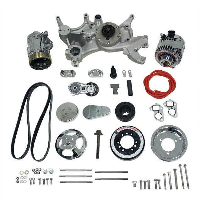 Front Runner® Drive System, GM LS7, Dry-Sump, Polished/Chrome, without Power Steering