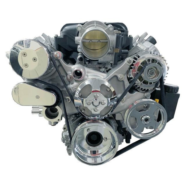 Front Runner® Drive System, GM LS7, Dry-Sump, Chrome/Polished, with Power Steering