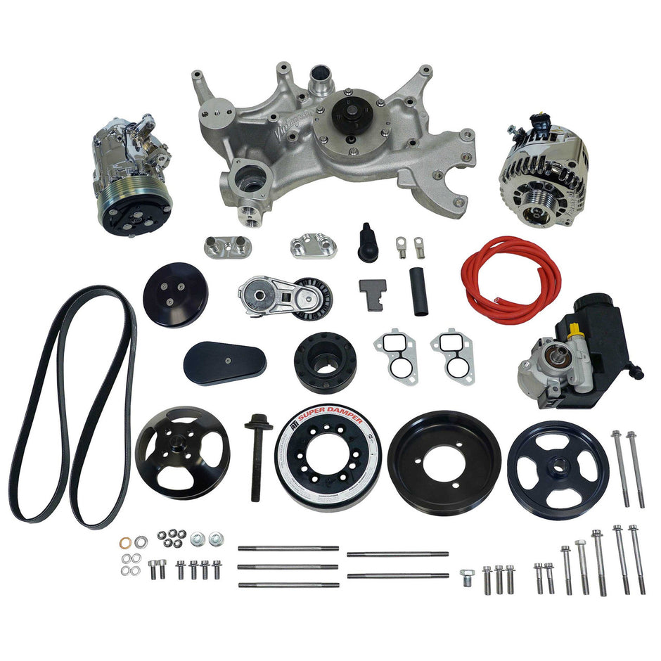 Front Runner® Drive System, GM LS7, Dry-Sump, Black/Chrome, with Power Steering