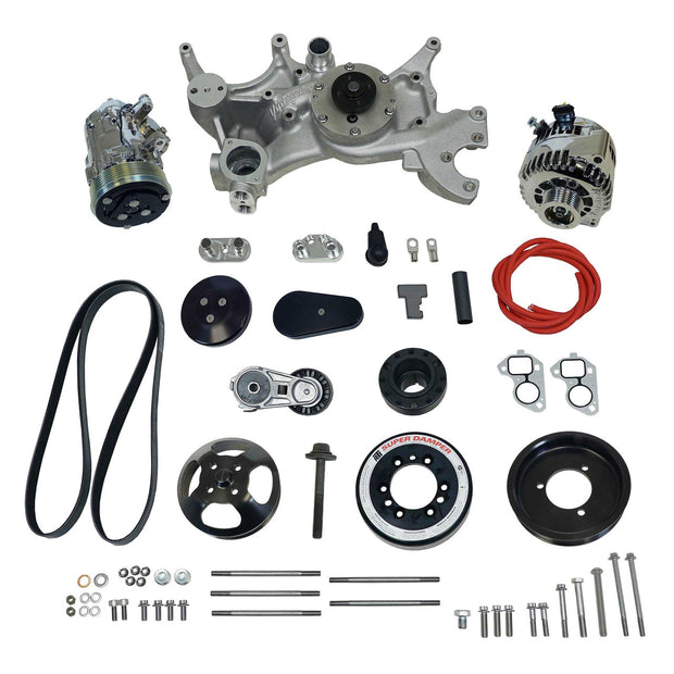 Front Runner® Drive System, GM LS7, Dry-Sump, Black/Chrome, without Power Steering