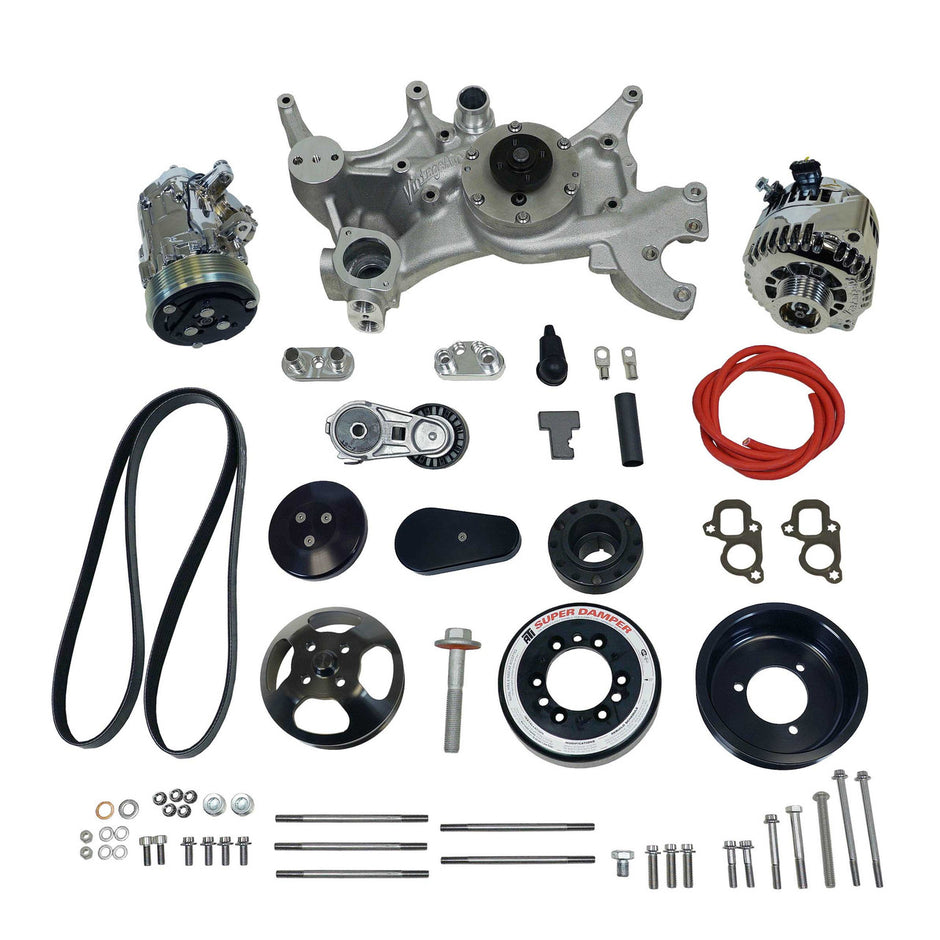 Front Runner® Drive System, GM LT1, Wet-Sump, Black/Chrome, without Power Steering